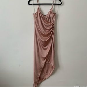 Asymmetrical blush  dress